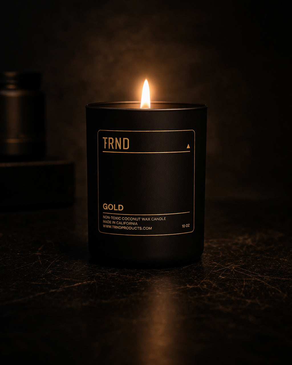 “Gold” Black Coconut Wax Candle – 10oz
